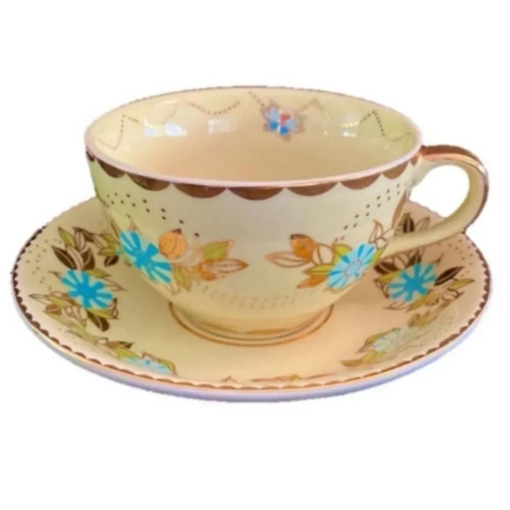 Rare ~One Anthropologie Venetian Lustre tea Cup and Saucer